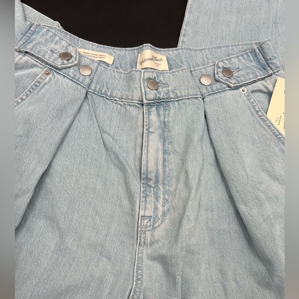 universal Thread light washed cropped two-way tro… - image 5